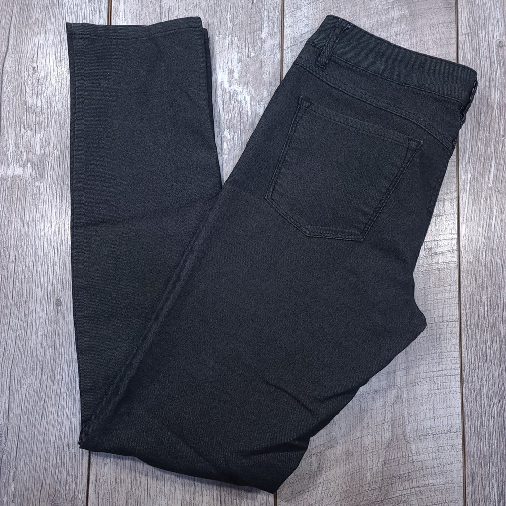 Prana Jeans Womens 6 30x32 Black Organic Cotton Stretch Slim Straight Leg Pants